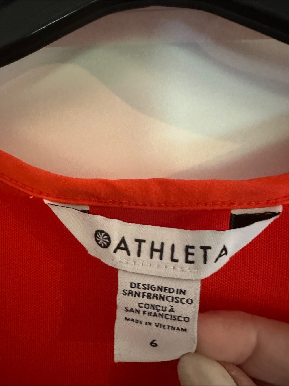 Athleta Bright Orange Zip-Front Drawstring Mini Dress - Picture 3 of 4